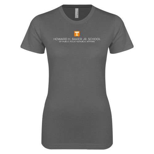  Next Level Womens Charcoal Boyfriend Tee - UTK - Baker School of Public Policy and Public Affairs