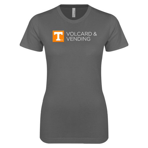  Next Level Womens Charcoal Boyfriend Tee - Volcard and Vending