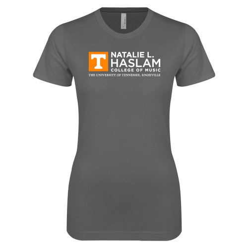  Next Level Womens Charcoal Boyfriend Tee - Natalie L Haslam College of Music - UTK