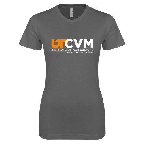  Next Level Womens Charcoal Boyfriend Tee - College of Veterinary Medicine