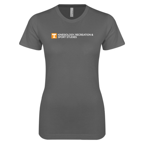  Next Level Womens Charcoal Boyfriend Tee - Kinesiology Recreation and Sport Studies