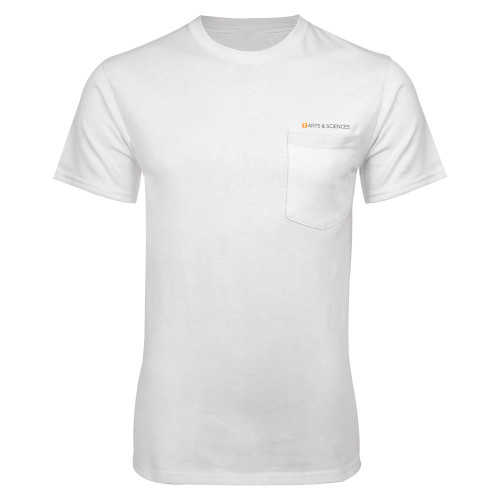  White T Shirt w/Pocket - UTK - Arts and Sciences