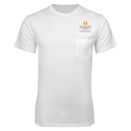  White T Shirt w/Pocket - Sport Psychology and Motor Behavior - UTK