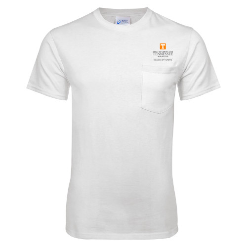  White T-Shirt w/Pocket - College of Nursing