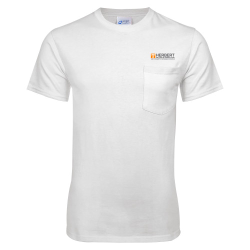  White T-Shirt w/Pocket - HERBERT College of Agriculture