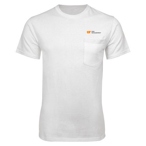  White T-Shirt w/Pocket - Risk Management