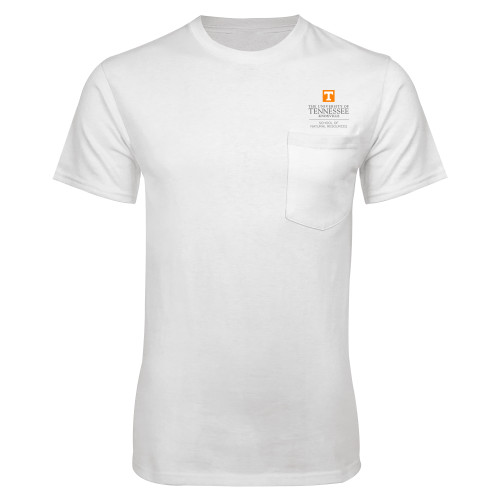  White T Shirt w/Pocket - School of Natural Resources