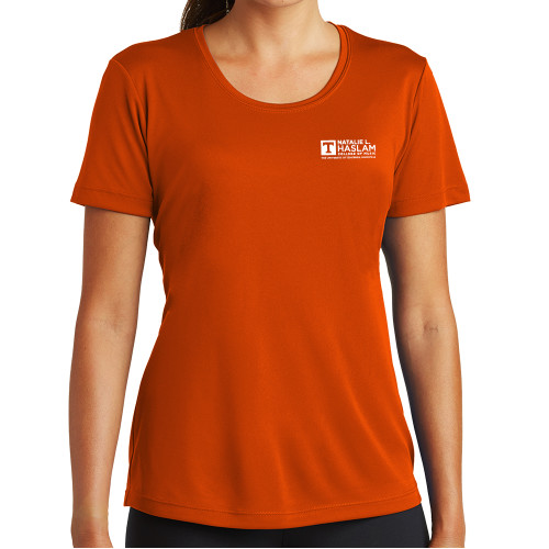  Womens Orange Performance Tee - Natalie L Haslam College of Music - UTK