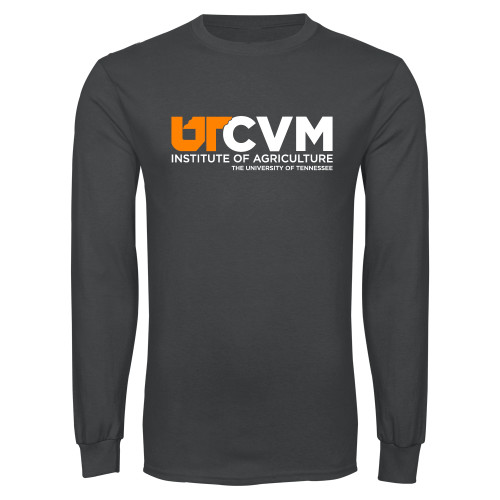  Charcoal Long Sleeve T Shirt - College of Veterinary Medicine