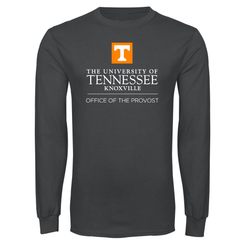  Charcoal Long Sleeve T Shirt - Office of Provost Centered