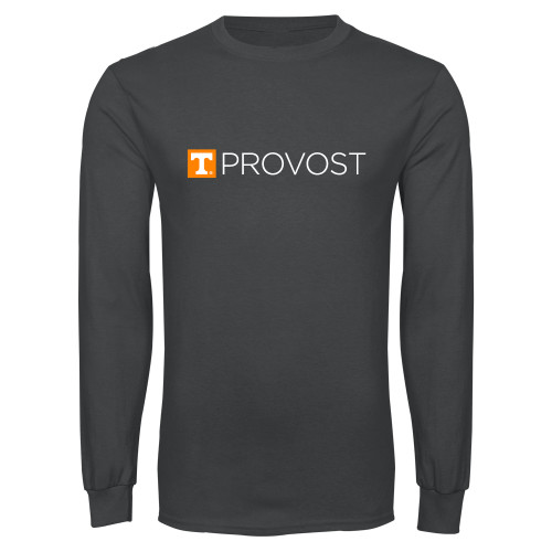  Charcoal Long Sleeve T Shirt - Office of Provost One Line