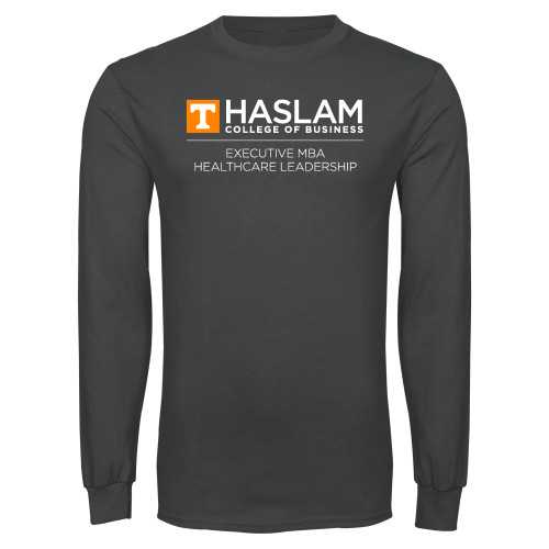  Charcoal Long Sleeve T Shirt - Executive MBA Healthcare Leadership