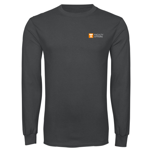  Charcoal Long Sleeve T Shirt - Faculty Affairs Horizontal