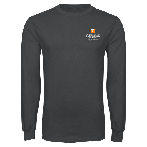  Charcoal Long Sleeve T Shirt - Faculty Affairs Vertical