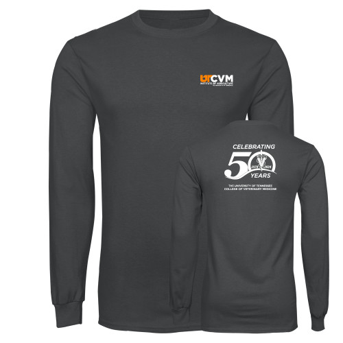  Charcoal Long Sleeve T Shirt - UTCVM 50th Anniversary