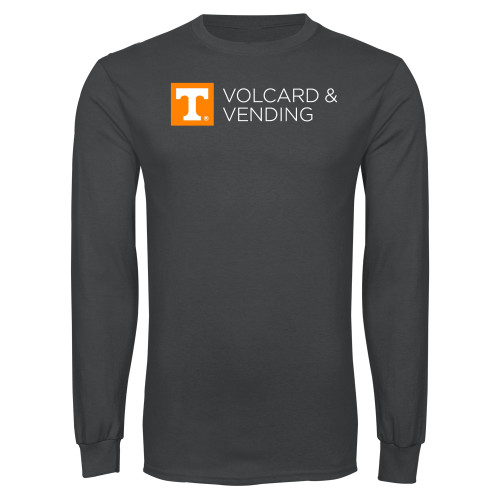  Charcoal Long Sleeve T Shirt - Volcard and Vending