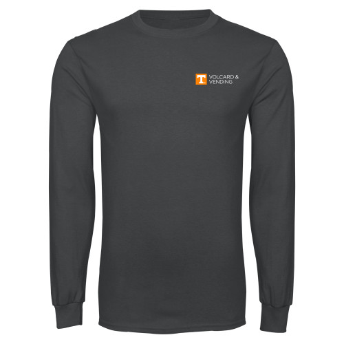  Charcoal Long Sleeve T Shirt - Volcard and Vending