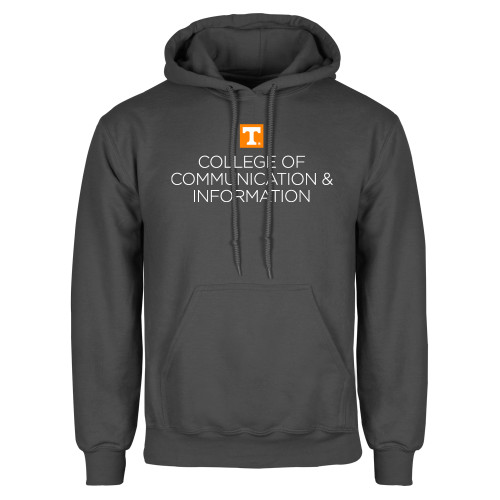  Charcoal Fleece Hoodie - College of Communication and Information