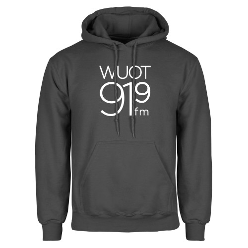  Charcoal Fleece Hoodie - UT Knoxville WUOT 919fm Square Logo