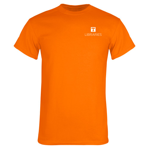  Tennessee Orange T Shirt - UTK - Libraries Stacked