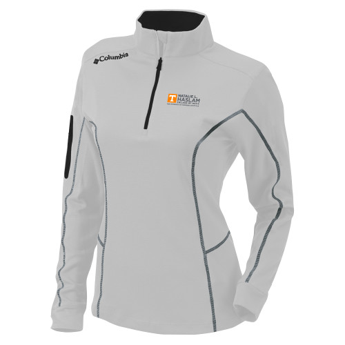  Columbia Womens Omni Wick Shotgun White 1/4 Zip - Natalie L Haslam College of Music - UTK