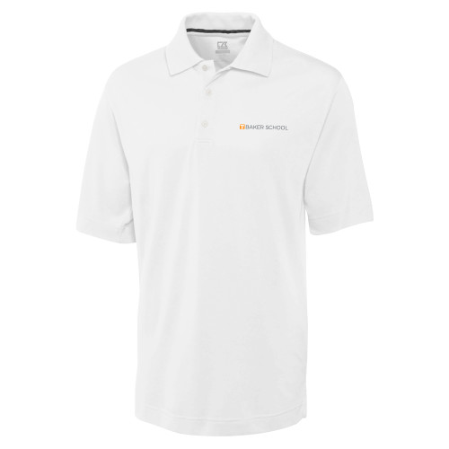  C&B White Advantage TriBlend Pique Polo - UTK - Baker School Simplified