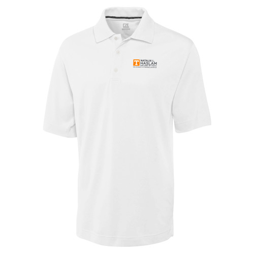  C&B White Advantage TriBlend Pique Polo - Natalie L Haslam College of Music - UTK