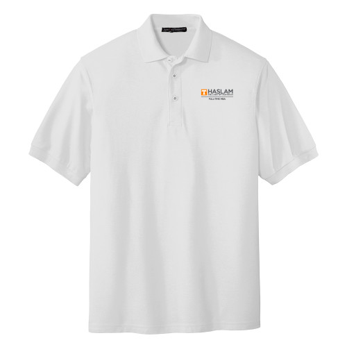  White Silk Touch Polo - Full-Time MBA