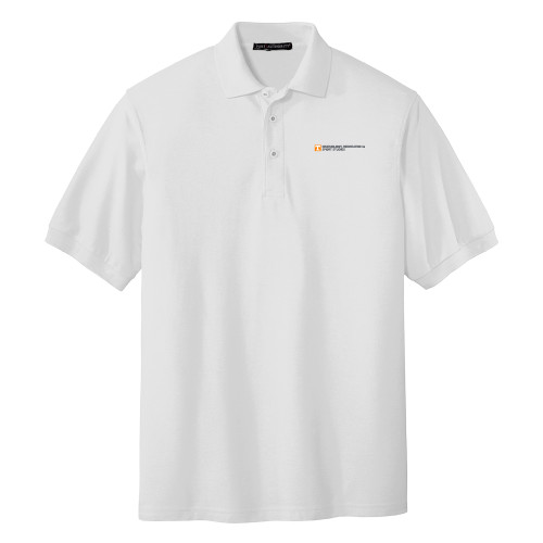  White Silk Touch Polo - Kinesiology Recreation and Sport Studies