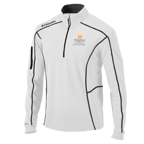  Columbia White Omni Wick Shotgun 1/4 Zip - College of Education Stacked