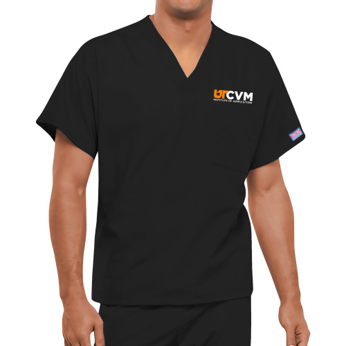 UT Knoxville Unisex Black WW Originals Neck Scrub T