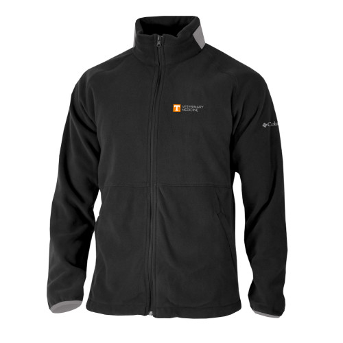 Columbia Black Everest Ridge Fleece Full Zip Jacket - College of Veterinary Embroidery