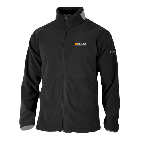  Columbia Black Everest Ridge Fleece Full Zip Jacket - Gobal Supply Chain Centered Logo