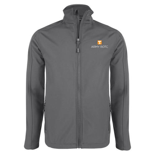  Charcoal Softshell Jacket - UTK - Army ROTC Stacked