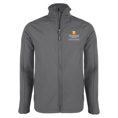  Charcoal Softshell Jacket - College of Education Stacked