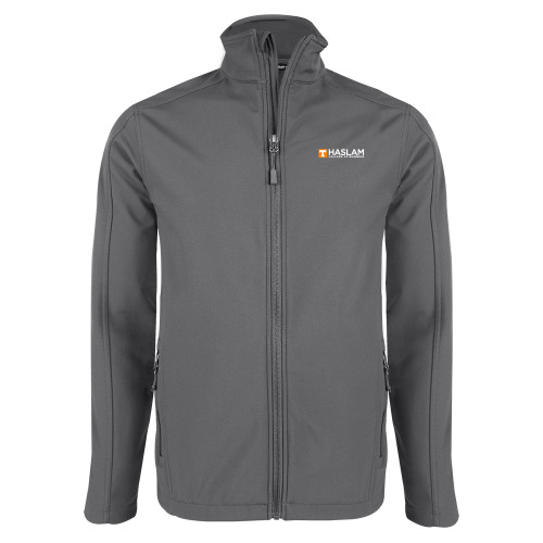  Charcoal Softshell Jacket - HASLAM College of Business Embroidery