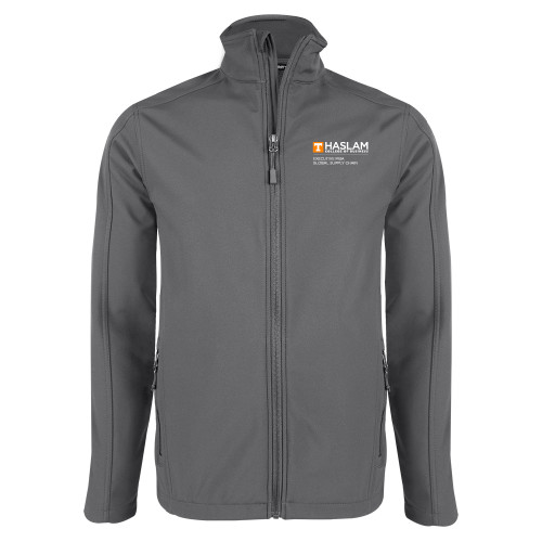  Charcoal Softshell Jacket - Haslam Global Supply Chain Left