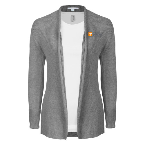  Womens Heather Grey Open Front Cardigan Sweater  - Natalie L Haslam College of Music - UTK