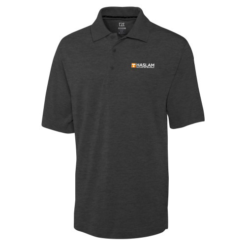  C&B Charcoal Advantage TriBlend Pique Polo - HASLAM College of Business Embroidery