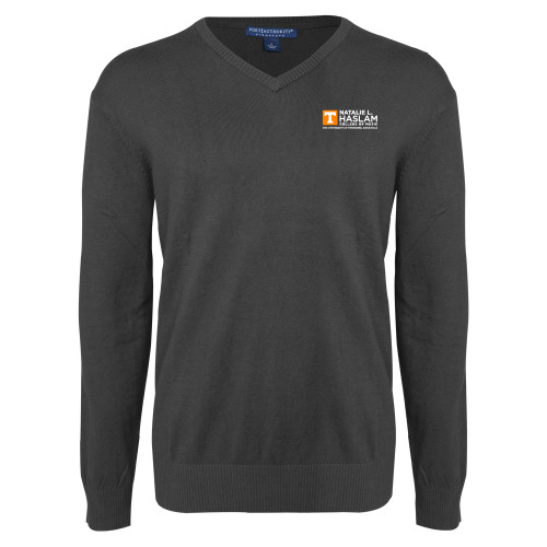  Charcoal Heather VNeck Sweater - Natalie L Haslam College of Music - UTK