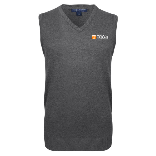  Charcoal VNeck Sweater Vest - Natalie L Haslam College of Music - UTK