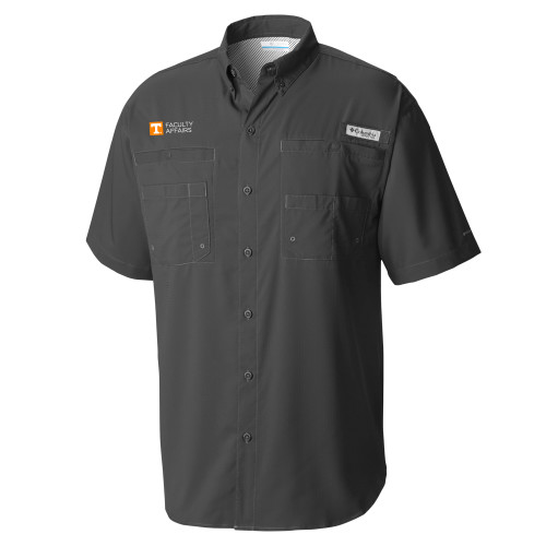  Columbia Charcoal Tamiami Performance Short Sleeve Shirt - Faculty Affairs Horizontal