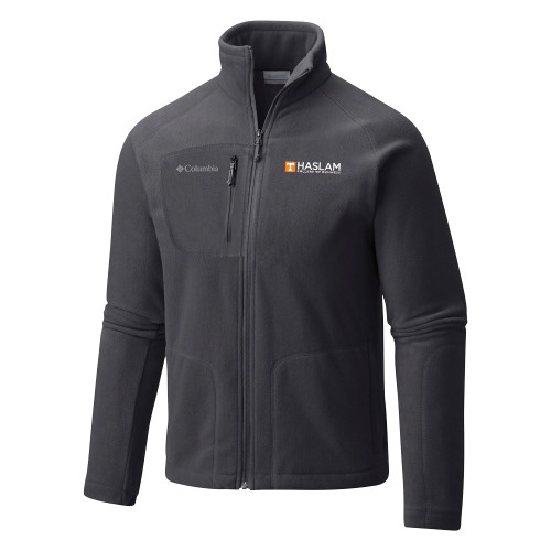  Columbia Charcoal Full Zip Fleece Jacket - HASLAM College of Business Embroidery