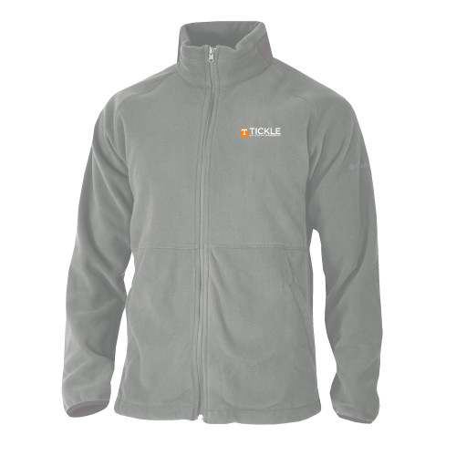  Columbia Grey Everest Ridge Fleece Full Zip Jacket - TICKLE Embroidery