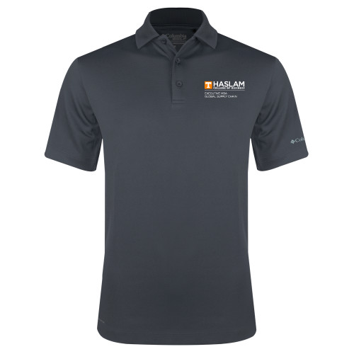  Columbia Charcoal Omni Wick Drive Polo - Haslam Global Supply Chain Left