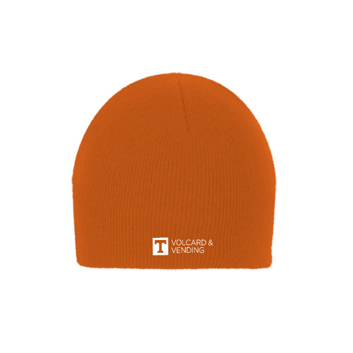  Orange Knit Beanie - Volcard and Vending
