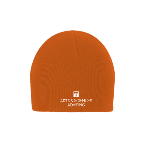  Orange Knit Beanie - Art and Sciences Advising
