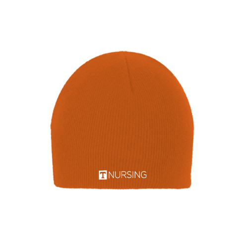 Orange Knit Beanie - Nursing