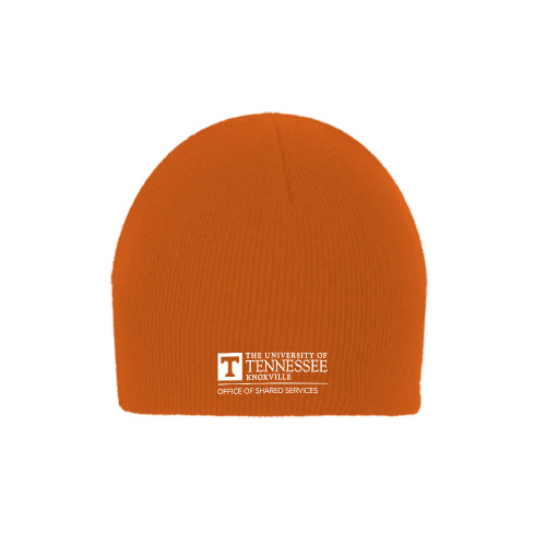  Orange Knit Beanie - UTK - Office of Shared Services