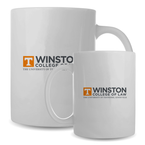 Full Color White Mug 15oz - Winston College of Law - UTK Stacked